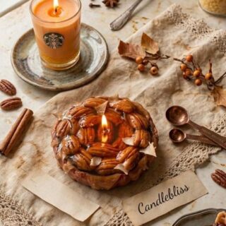 Pecan pie Tart candle