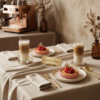 Rasberry custard pie candle