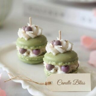 Macaroon candle - box of 3