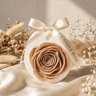 ruffled rose wax sachet