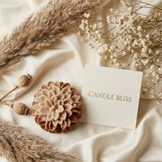 chrysanthemum candle small