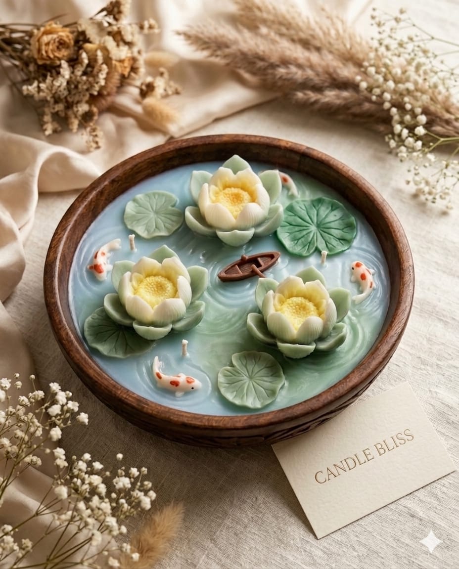 Lotus bloom large mold-Realistic