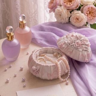 Trinket box mold - rose blush