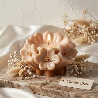 Cherry blossom candle