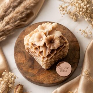 Honey comb floral delight candle