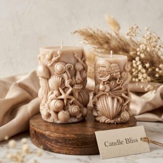 Underwater theme candle set of 2