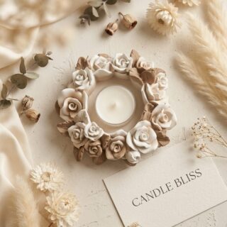 Exclusive Crafted Rose tealight holder