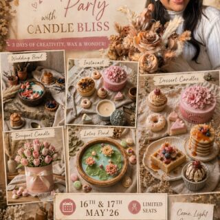 Mumbai Candle Making masterclass - combo - 2 day 16,17 th may