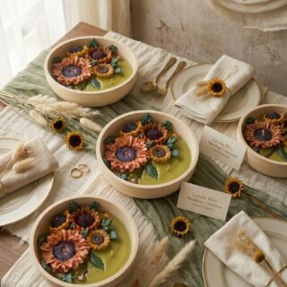 GOLDEN era - sunflower candle bowl