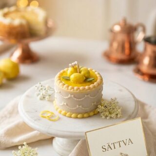Mini lemon bento cake