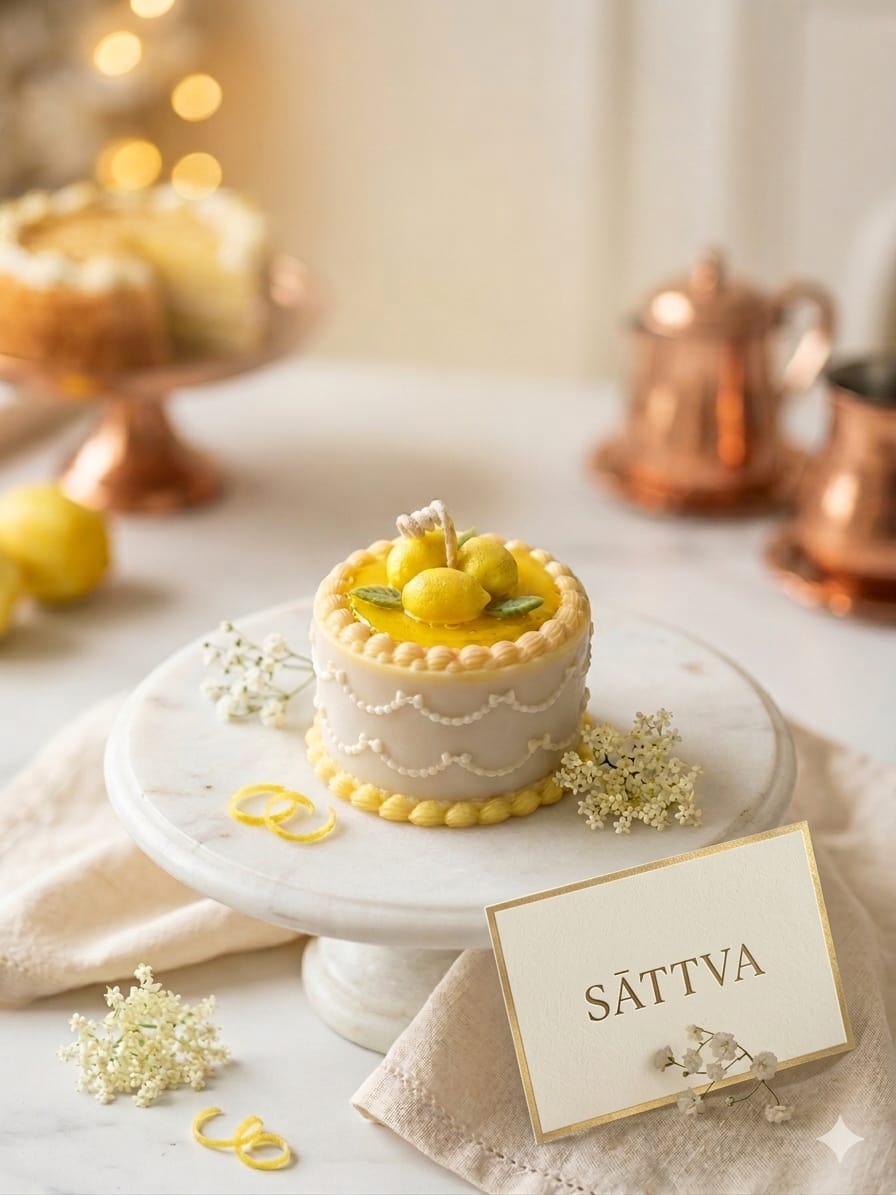 Mini lemon bento cake