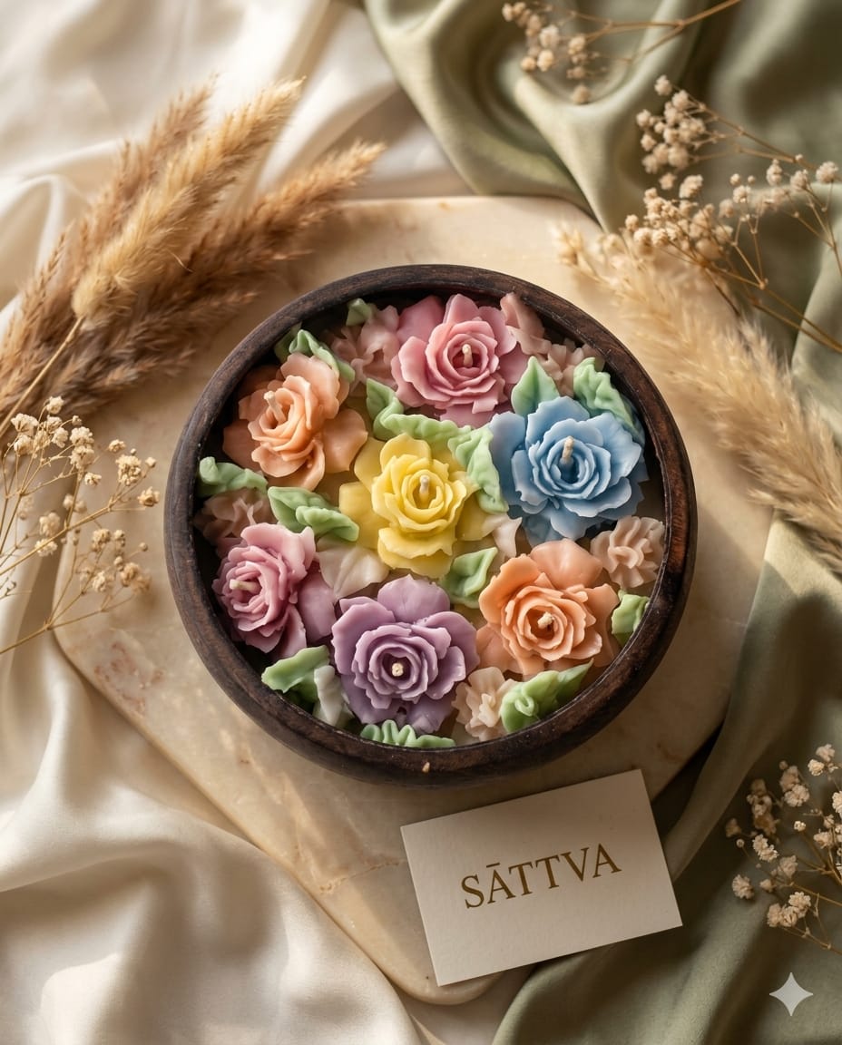 Rainbow hues - candle bowl