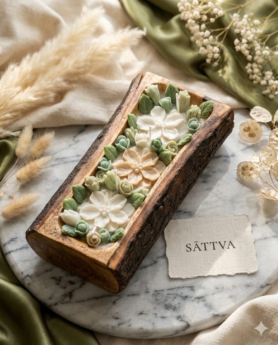 Mystic Wood floral bowl candle