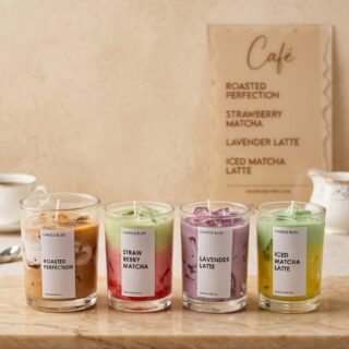 Candle caffe - box of 4 latte candle