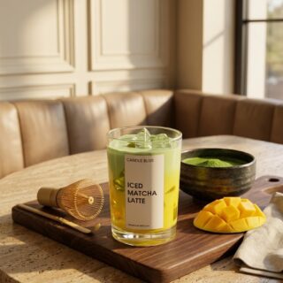 Mango Matcha latte candle - medium size