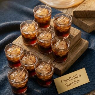 Iced latte candles - neat - pack of 10