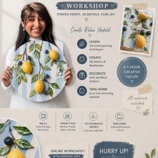 LEMON AND BLUE BERRY texture quick cast workshop - 19th may