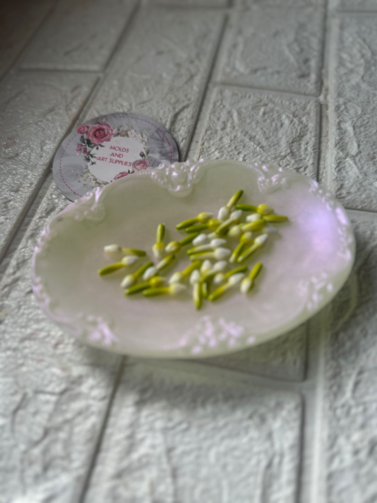 Jasmine bud beads - exclusive -pack of 50