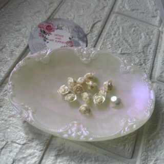 Rose pearl beads - pack of 50