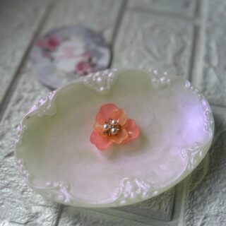 Dual layer Pretty florals - Pack of 6 - peach and pink