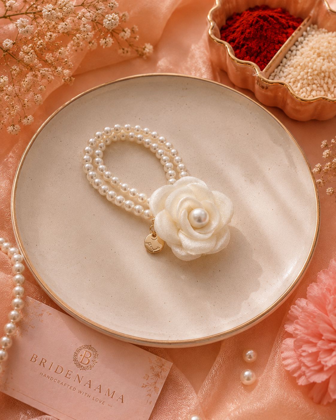 PEARL ROSSETA - babhi lumbi cum bracelet