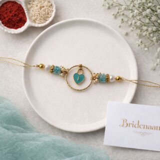 Locked in Heart Rakhi - blue