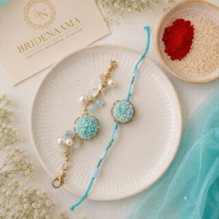 Hydrengea blush bracelet and lumbi pair