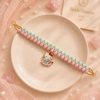 Hello kitty bracelet style rakhi for littlr girls
