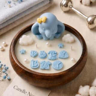 BABY ELE candle bowl - perfect for baby shower