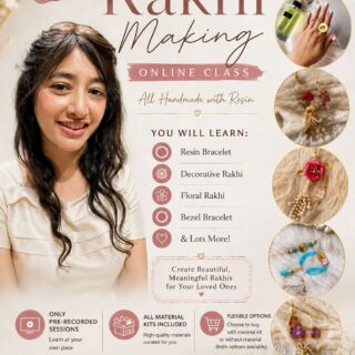 Resin Rakhi making online course - level 1