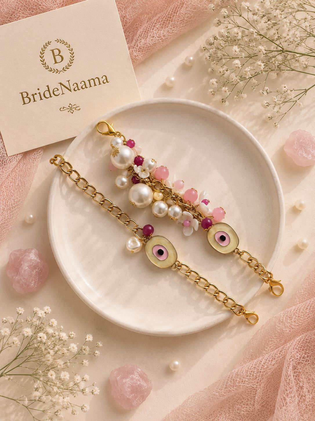 Evil eye - diva collection bracelet style rakhi and lumbi