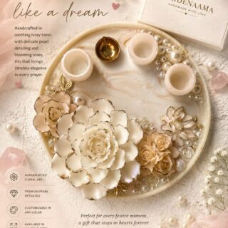 Precious Ivory pooja thali