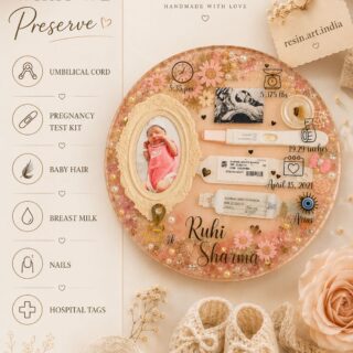 Baby umbilical cord preservation - 10 inch (customised for ur baby )