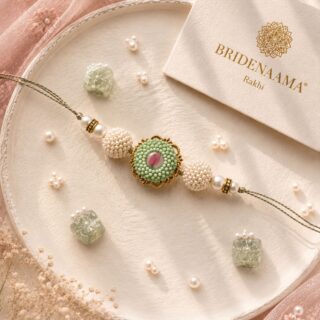 Teal mElange rakhi