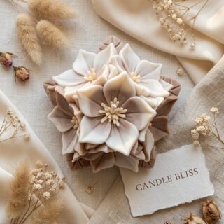 Prinkletwine flower bunch candle mold