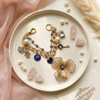 Nazar battu - the perfect charmed bracelet with evileye motifs -for ur babhi (lumbi edit)