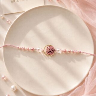 Rose blush rakhi