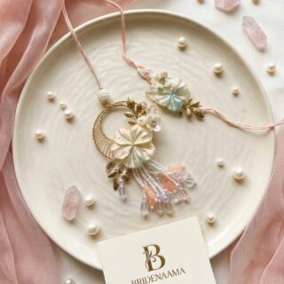 Pansy Bliss resin rakhi and lumbi