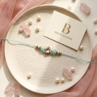 Crystal drop rakhi