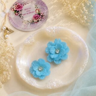 Blue pastel flower -pack of 10