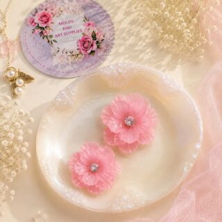 Pink pastel flowers pack of 10