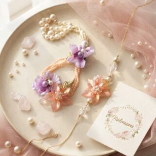 Crystal Aura stylish bracelet flora pair