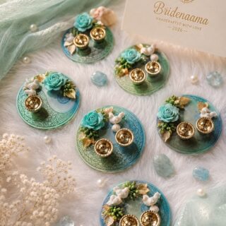 The Paisley design pooja thali - perfect for favours