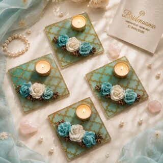 Moroccan theme pooja thali in resin