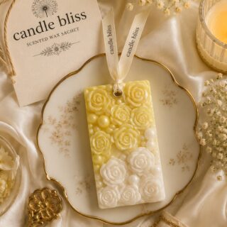 Mello rose wax sachet