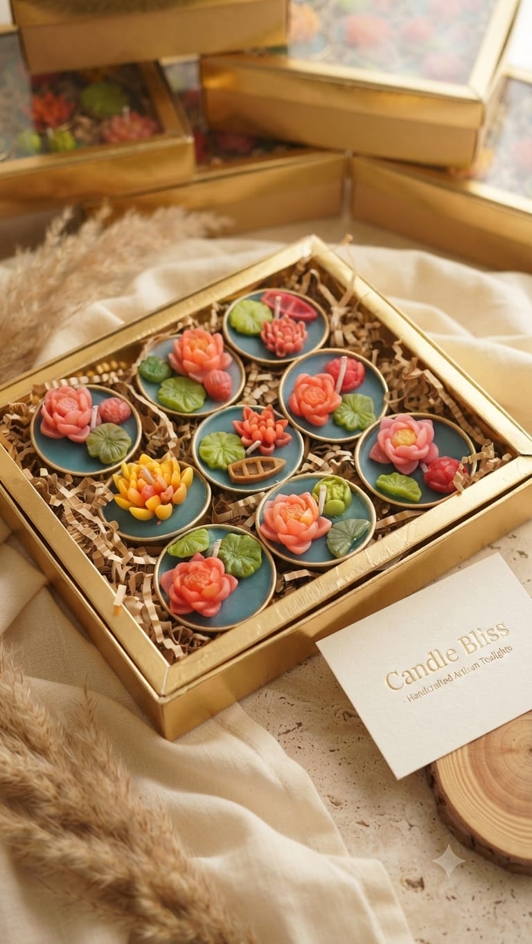 Lotus Tealight box of 9
