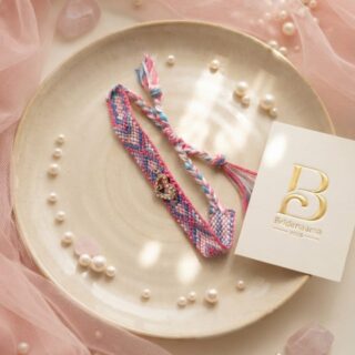 Braid plaid - style rakhi /band - nazar battu collection
