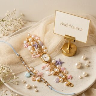 ThE Beach escape - watch style lumbi and stunning rakhi for the beach loving couple