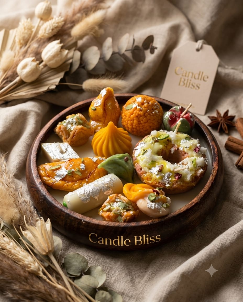 Nostalgia - Mithai Candle box 2 - 8 inch