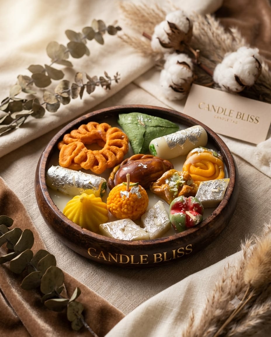 Nostalgia - Mithai Candle box 3 - 8 inch
